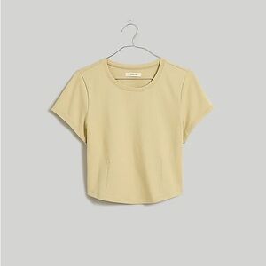MADEWELL Heavyweight Jersey Crewneck Tee XS, Pale Lichen | NWT Never Worn